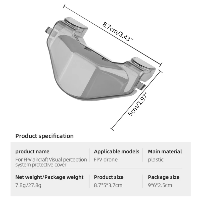 

Compatible with FPV COMBO Props ,Cameras Protective Guard Prop Anti-Collision Accessory for FPV Drone 1 Pcs