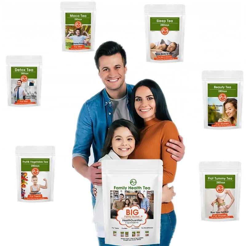 Семейный здоровый чай Minch чистый натуральный детоксикационный для плоского