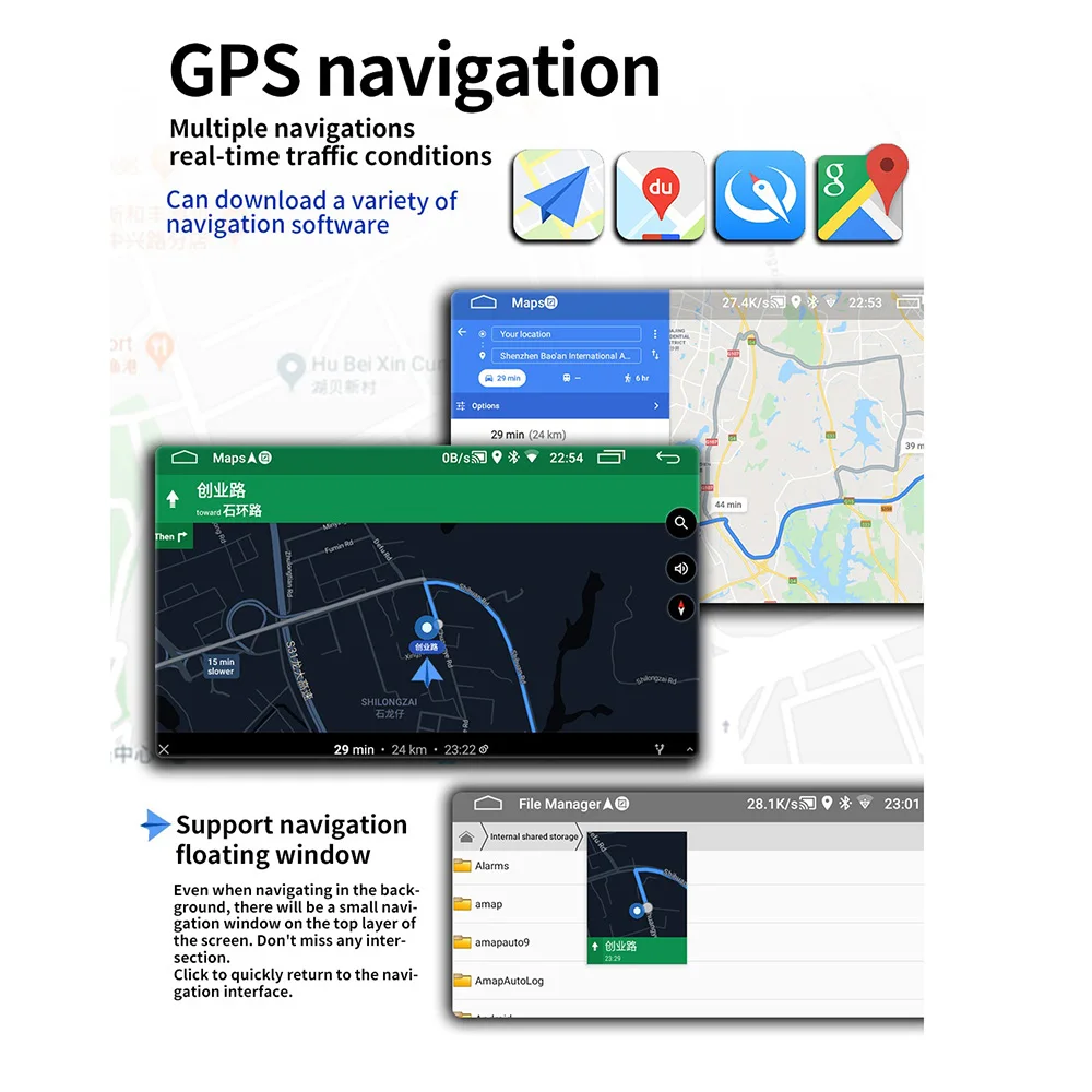 2Din 9 дюймов Автомобильный MP5 мультимедийный видео плеер GPS навигация WIFI Android 8 1