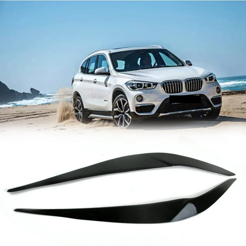 

Car Head Light Eyelid Eyebrow Cover Trim for BMW X1 F48 F49 16-18