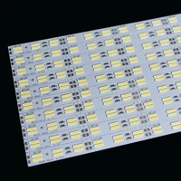 50cm 100cm double row 8520 smd 120 leds strip bar light dc12v 25w aluminium alloy rigid bar lamp for cabinet white color