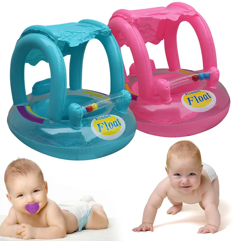 

Eco-Friendly Ring 22x24x2cm Dropship Awning Child Float Floating PVC Seat Sunshade Swimming Swimming Baby with Chair Seat Infant