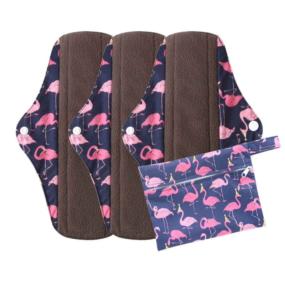 3 + 1 комплект ткань гигиенические менструальные прокладки многоразовые моющиеся