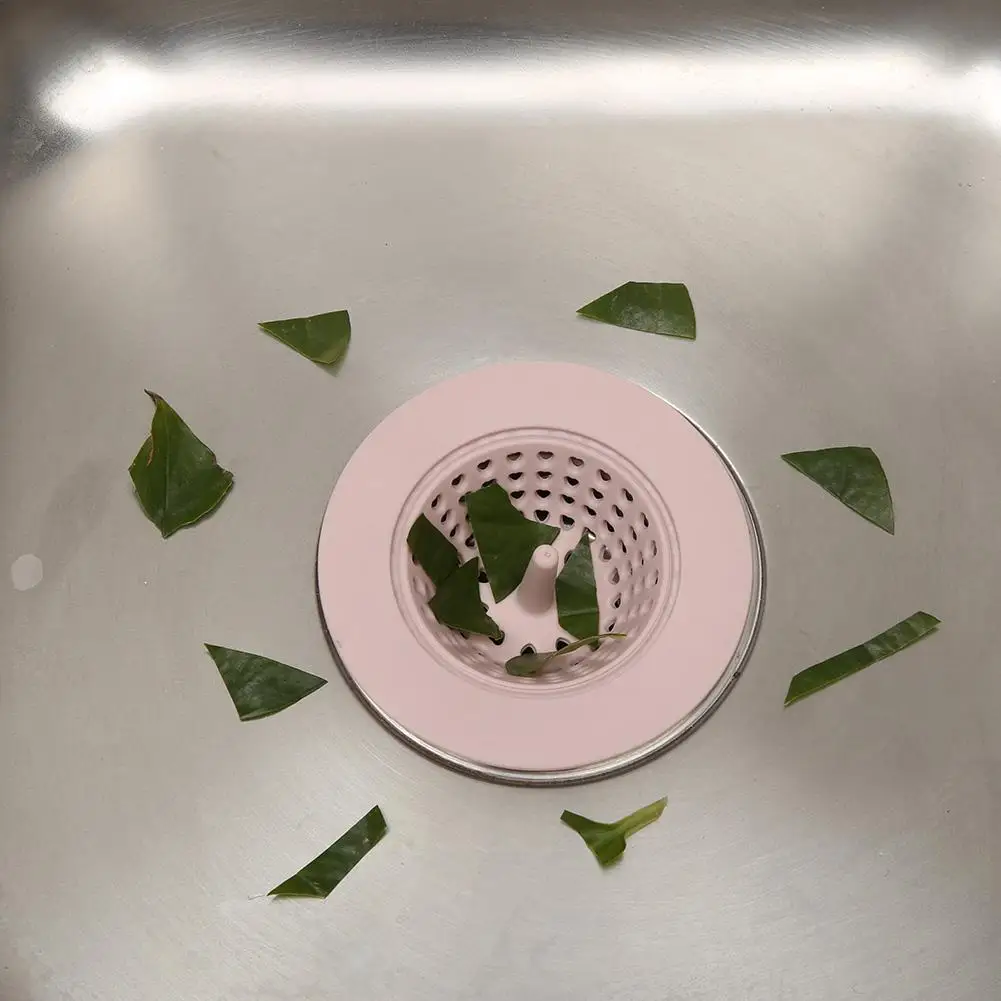 

Round Silicone Sink Strainer Filter Water Stopper Floor Drain Hair Catcher