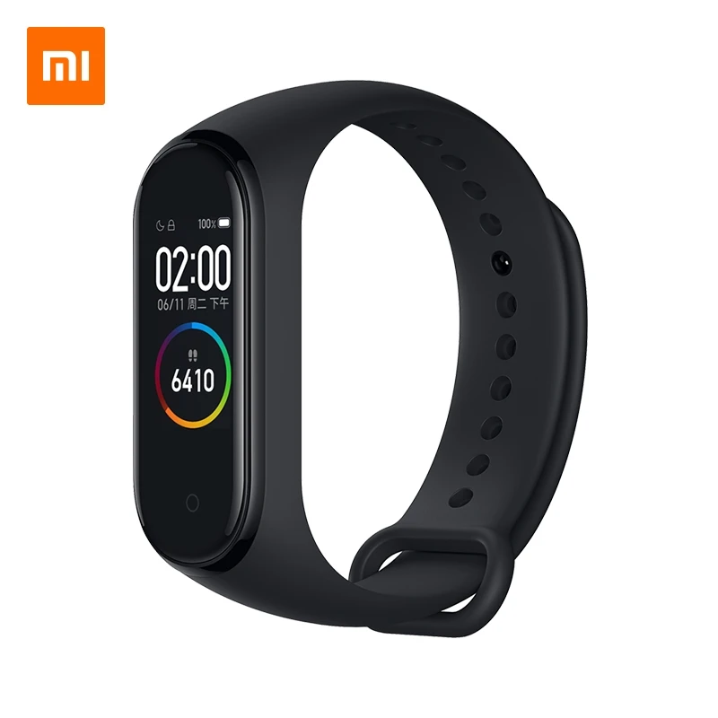Смарт браслет Xiaomi Mi Band 4 Bluetooth 5 0 датчик сердечного ритма AMOLED 2.5D цветной экран 95