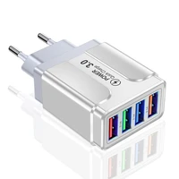 48w usb charger 4 ports quick charge 3 0 4 0 universal wall mobile phone chargers fast charging for iphone 12 x xiaomi tablet