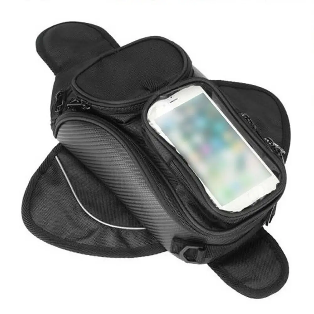 Черная мотоциклетная сумка для бака топливного магнитная водонепроницаемая |