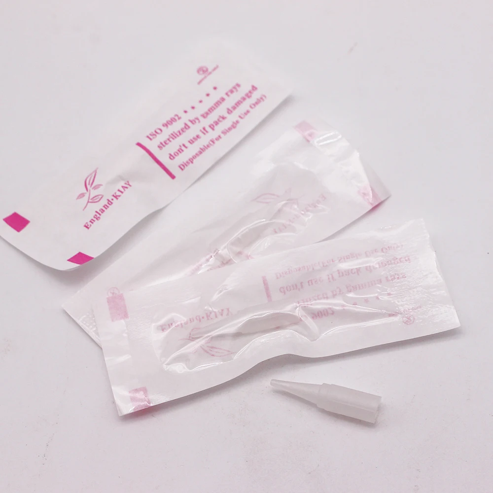 

50 Pcs Disposable Big 1RL Caps Permanent Makeup Needle Tips Tattoo Needle Spouts For Tattoo Eyebrow Machine
