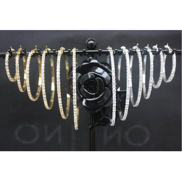 Серьги круглые большие 10 см уха обруч серьги нержавеющая сталь Для женщин 2021