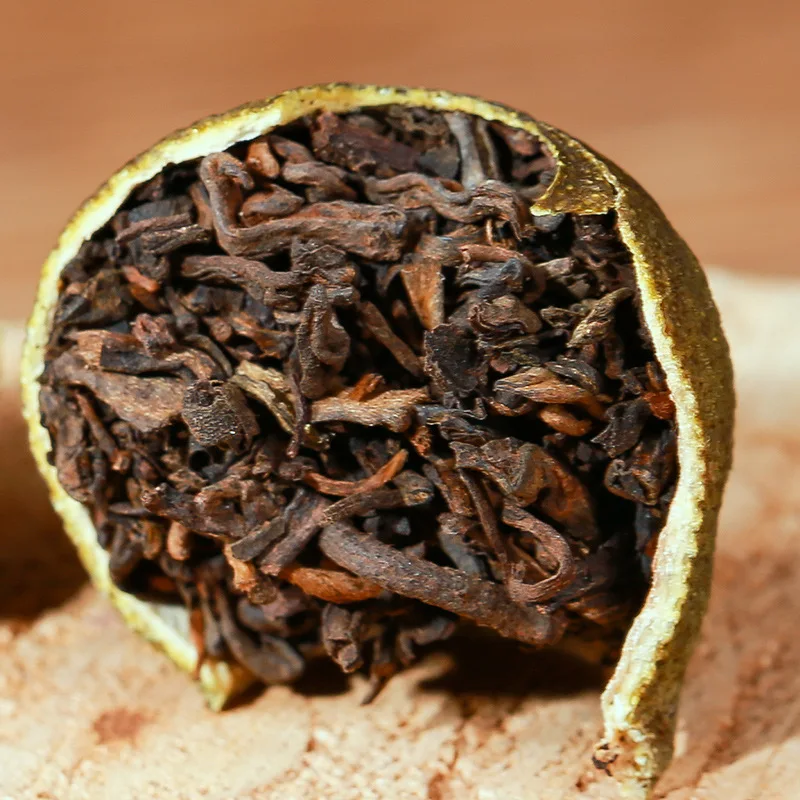 T&eacute; verde peque&ntilde;o de Pu para ceremonia, t&eacute; verde peque&ntilde;o de Pu, naranja, t&eacute; de Pu, t&eacute; Oolong, comida enlatada verde-3