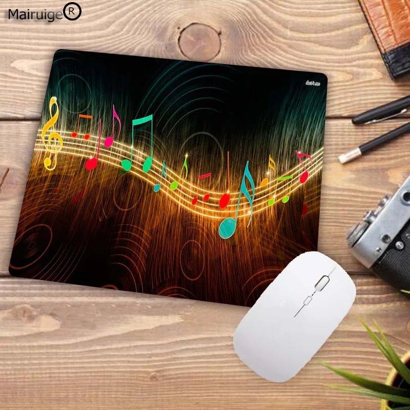 Розовый Mairuig музыкальная нота DIY Художественный коврик для мыши плеер игровая клавиатура Pad компьютер планшет Pad Размер 22X18 мм - Цвет: Розовый