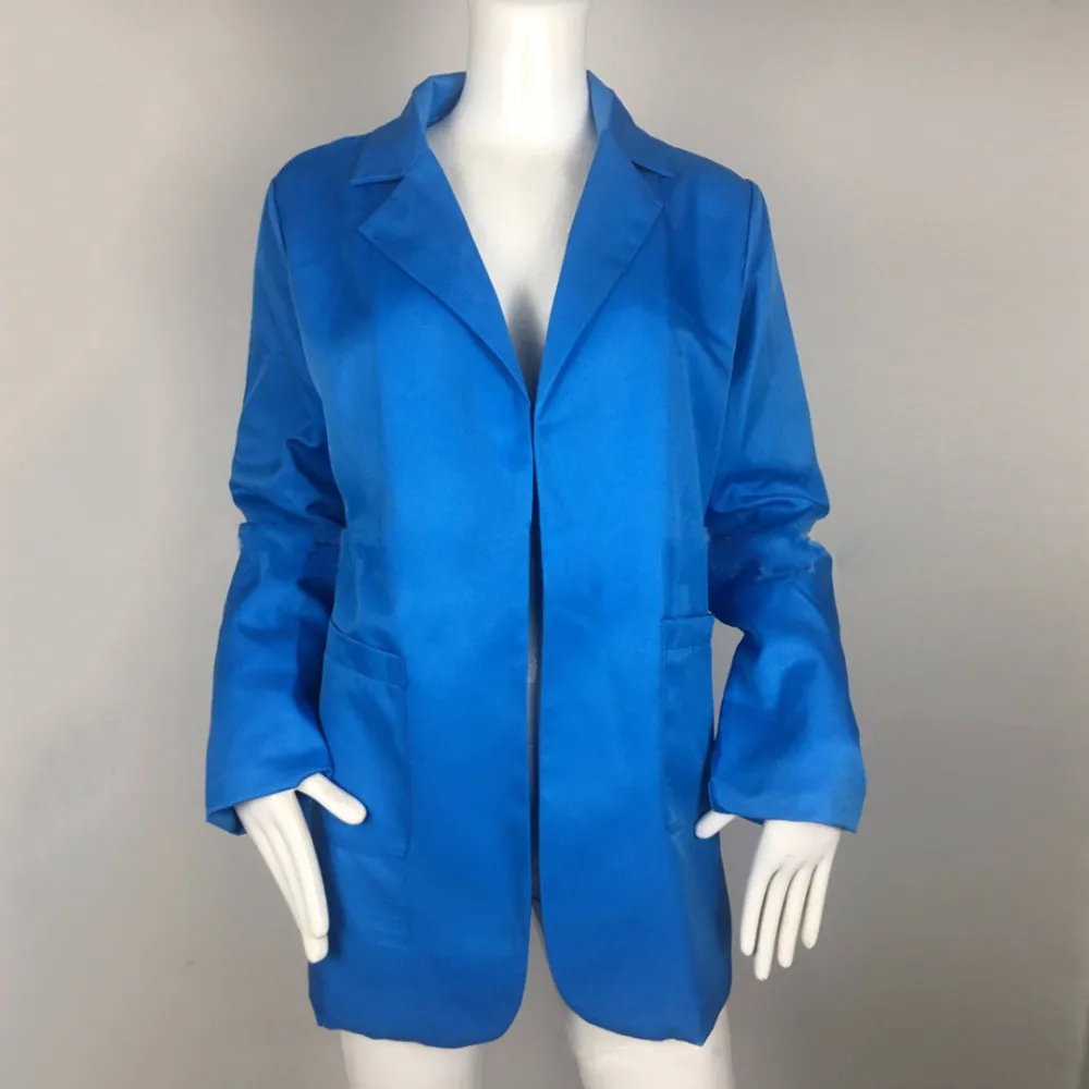Wisalo, Женский S-5XL, тонкий, Повседневный, однотонный, Длинный блейзер с карманом, для работы, офиса, леди, весна, осень, костюм, длинный рукав, зубчатый Блейзер, пальто
