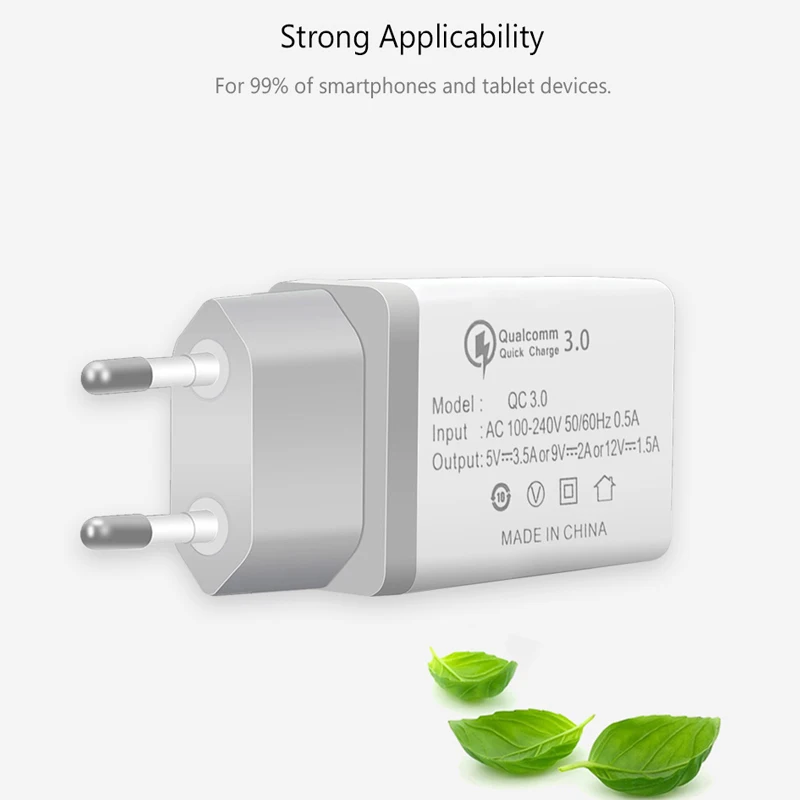 Быстрое зарядное устройство QC3.0 USB настенные зарядные устройства адаптер с