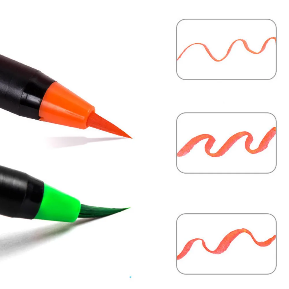 24 шт акварельные кисти ручки + 1 ручка для воды детей и взрослых начинающих