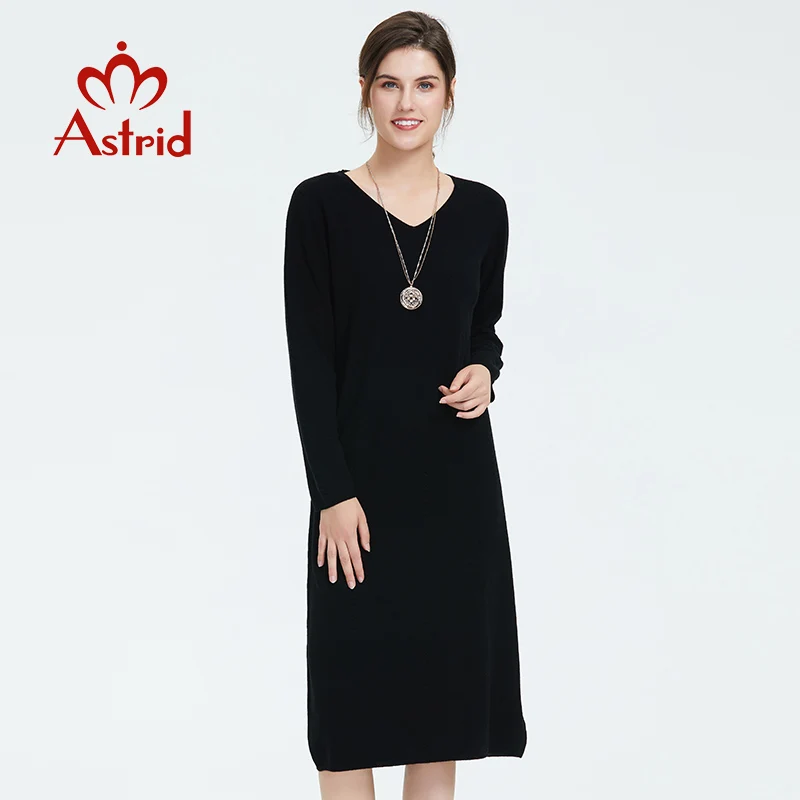 Astrid 2019 Осеннее новое поступление женское платье с длинным рукавом новая модная