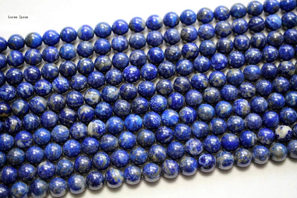 

1 pc Meihan wholesale natural lapis lazuli 8mm & 10mm Smooth Round stone beads