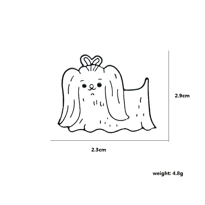 Значки с героями мультфильмов милые белые Броши для женщин булавки собак