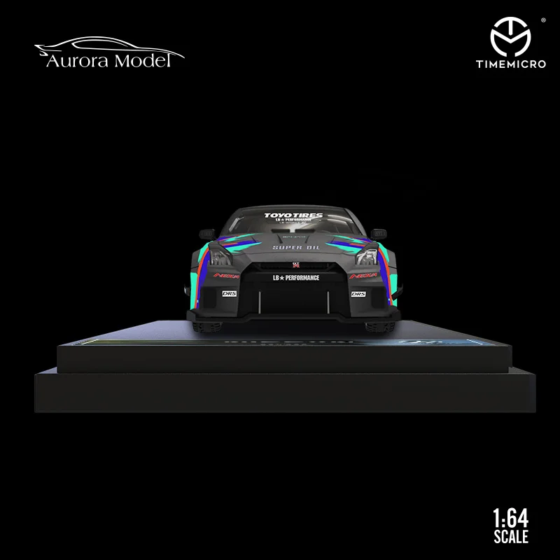 Модель автомобиля Time Micro TM 1:64 LBWK Skyline GTR R35 JDM Модифицированная Фирменная модель из