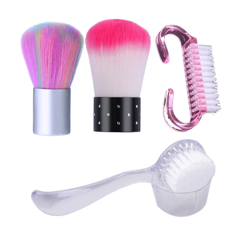 Nail Cleaning Nail Brush Tools File Nail Art Care Manicure Pedicure Soft Remove Dust Small Angle Clean Brush for nail care