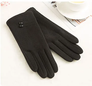 N918-black ECOBROS классические Luvas de inverno женские модные зимние перчатки для активного отдыха, спортивная теплая и бархатная перчатки для сенсорного экрана перчатки - Цвет: N918-black