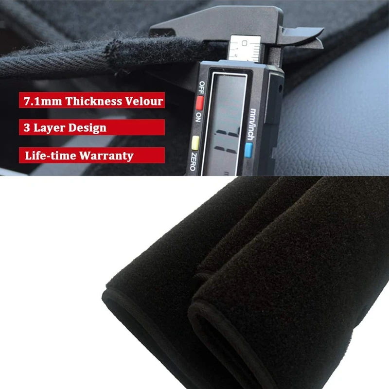 Крышка приборной панели черный коврик для ковра защита под заказ Dodge Ram 1500 2002 2005 2500