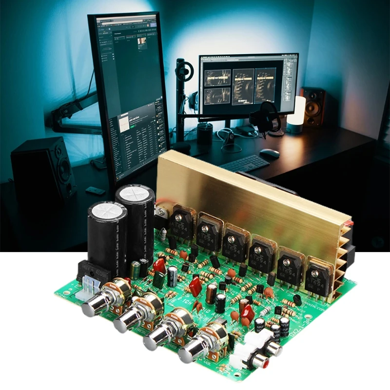 Стерео двухканальный цифровой усилитель мощности готовая плата для динамика