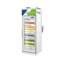 Commercial Display Refrigerator showcase Refrigerator Triple Glass Door Drink Display Beverage Fridge for Convenience Store