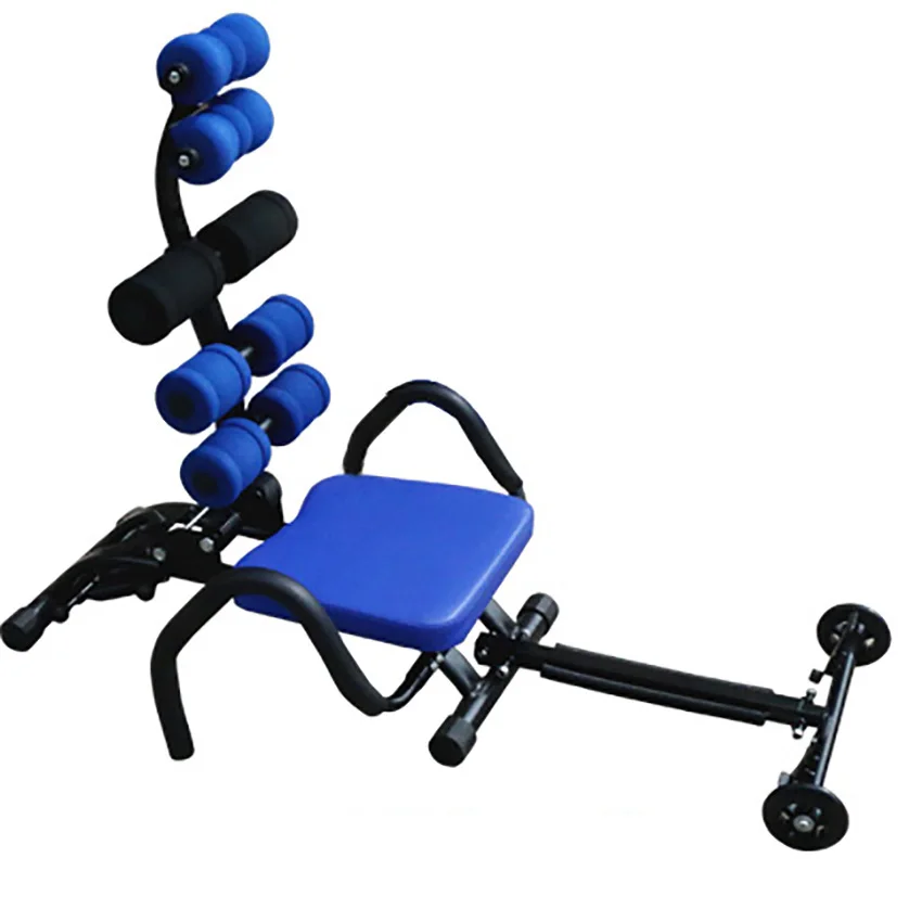 Multifunction Sit-Up Bench Supine Board Ab Coaster Chair Push-Up Rack Abdominal Leg Stretch Cycling Stepper Fitness Equipment