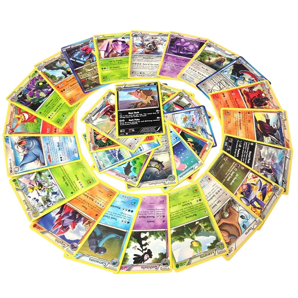 600 шт Pokemon TCG случайные карты из многих серий (ассорти лот без дубликатов)