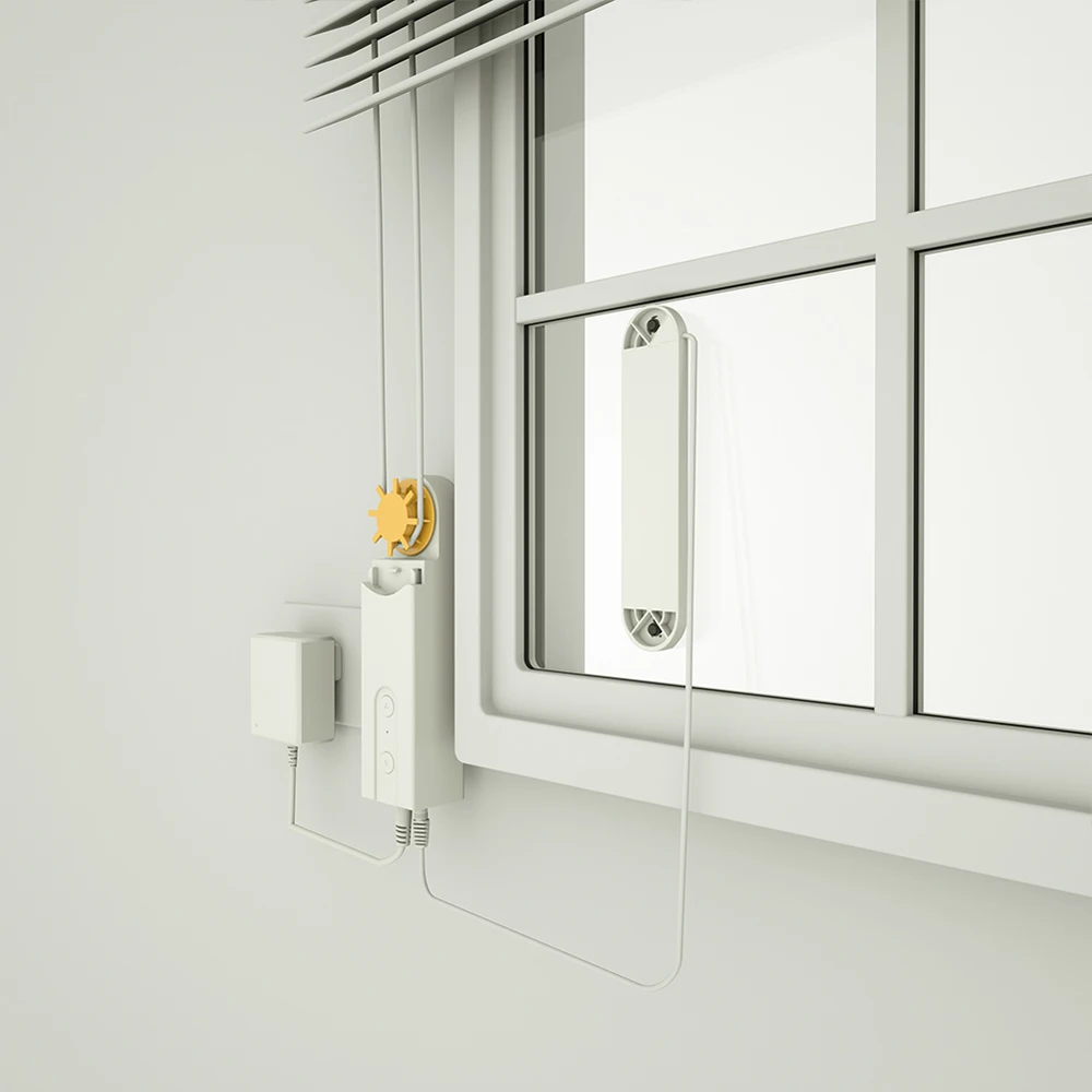 DIY интеллектуальные моторизованные цепные роликовые шторы затвор приводной двигатель питание от солнечной панели и зарядное устройство BT APP управления