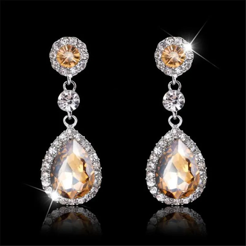 Темпераментные серьги в форме капли воды геометрические очаровательные с