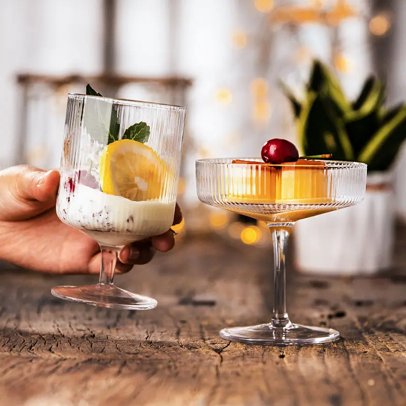 Чашка для мороженого скандинавский вертикальный бокал коктейлей с вертикальным