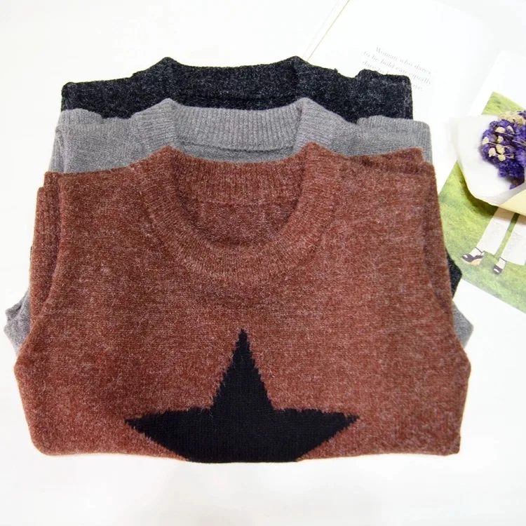 

Star Pattern Knit Sweater Vest O-necked Sleeveless Pullover Winter Fall Jumper Oversized Casual Minimalist Sweater For Women P26