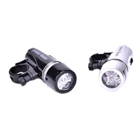 5 led lamp bike bicycle front head light rear safety flashlight waterproof set