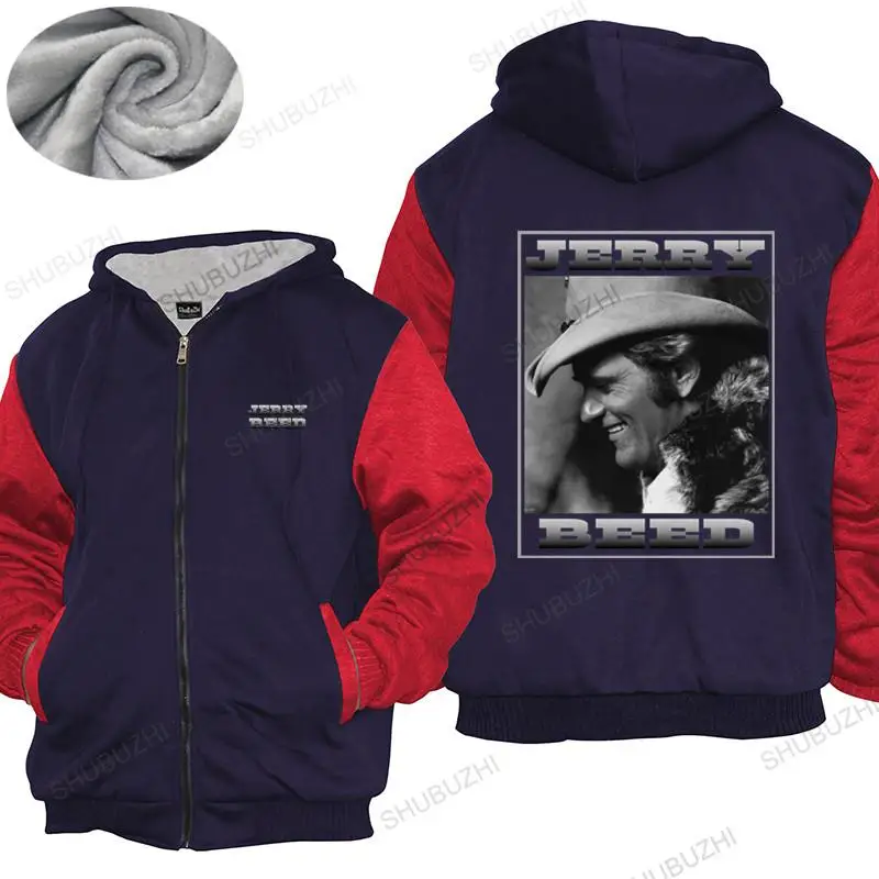 

Cotton warm coat Men winter zipper Tops hooded New Adult Unisex Country Music Legend Jerry Reed winter jacket plus size