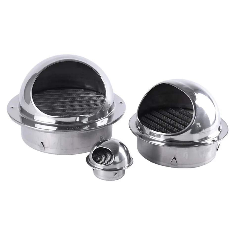 

Stainless Steel Wall Ceiling Air Vent Ducting Ventilation Exhaust Grille Cover Outlet Heating Cooling Vent Cap Waterproof