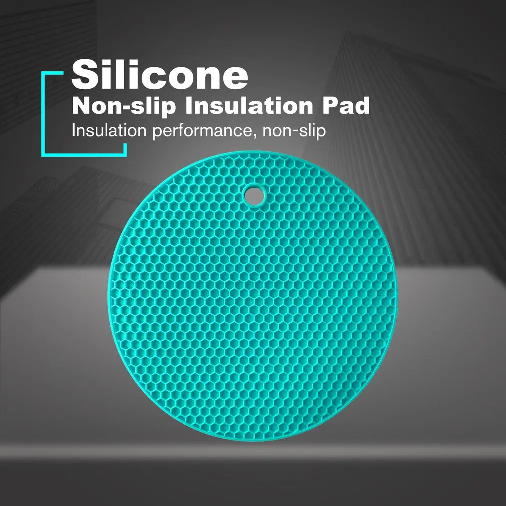 Сверхтолстая силиконовая матовая подставка круглые сотовые Горячие прокладки