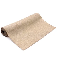modern table runner gray khaki rustic imitation linen for home birthday party christmas decorations camino de mesa navidad decor