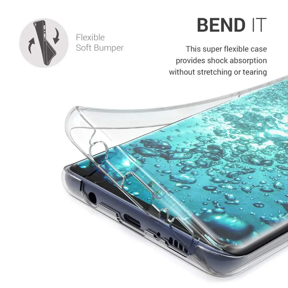 Тонкий мягкий чехол из ТПУ для телефона Samsung Galaxy S20 Plus Ultra S10 S9 S8 360 полноразмерный