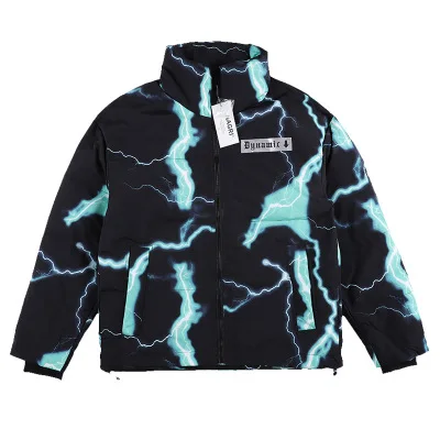 Новый Зимний Камуфляжный длинный кардиган на молнии с принтом в английском стиле