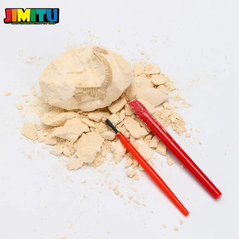 JIMITU DIY Динозавр яйцо копание окаменелостей раскопки игрушки для детей Обучающие