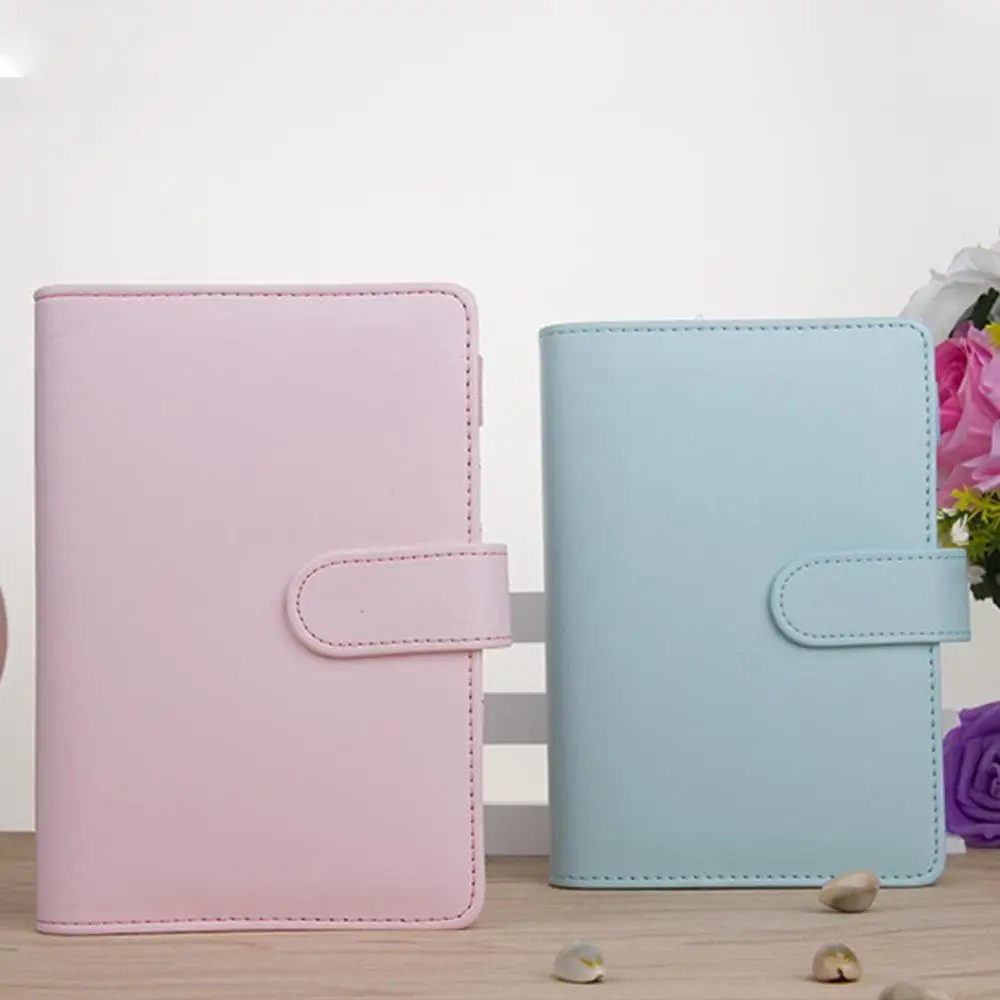 

A5 A6 PU Leather Notebook Cover Diary Schedule Book Planner Journal Loose-leaf Binder Cover Cute Stationery School Supplies