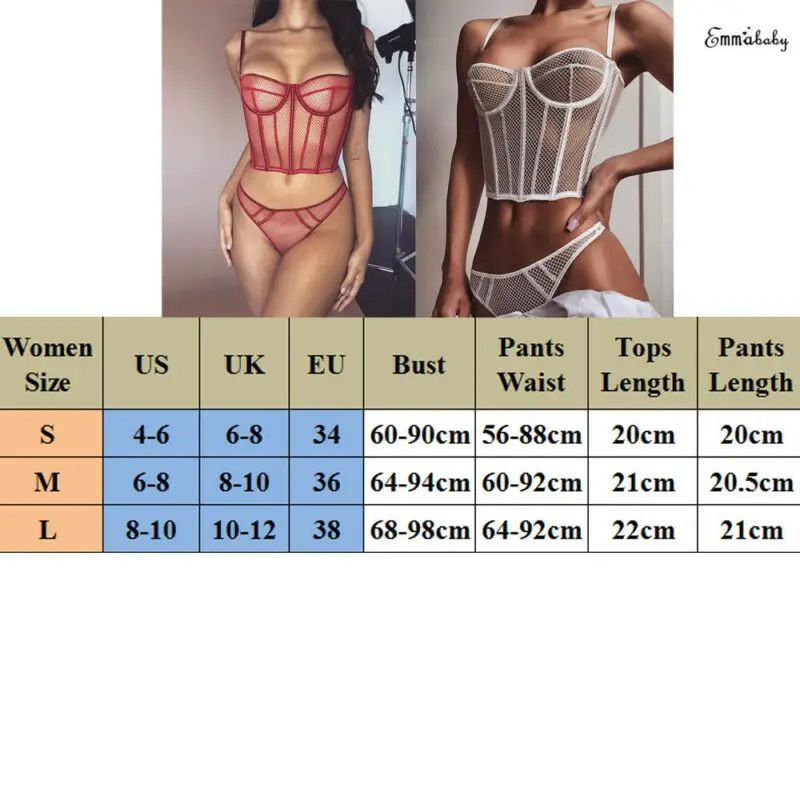 

Sexy Women Underwear 2Pcs Lace Sleepwear Sexy Babydoll Nightdress Lingerie Pajamas Nightwear