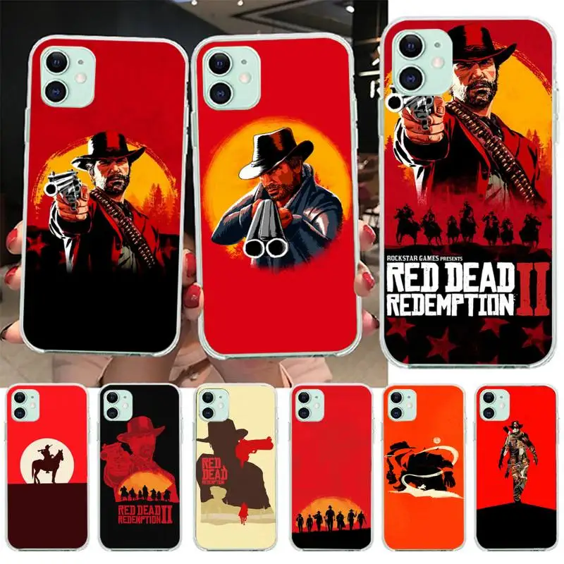 

Red Dead Redemption 2 Phone Case for iphone 12 13 Mini SE 2020 5 5S 6 6S Plus 7 8 Plus X XR XS 11 Pro Max Fundas Coque cover
