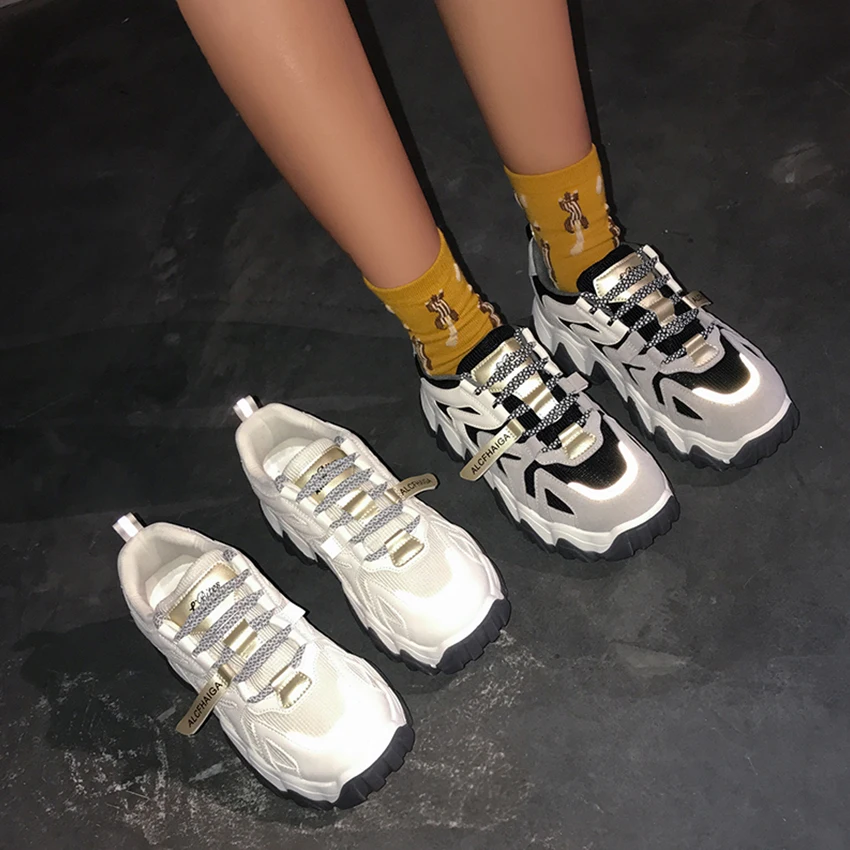 Женские кроссовки на платформе BIMUDUIYU дышащие повседневные для улицы 2020 | Обувь