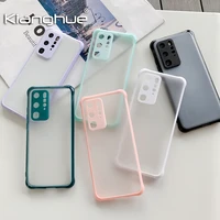 candy color shockproof case for samsung galaxy a10 a20 a50 a11 a21 a31 a51 a71 a32 a72 s20 plus note 20 ultra matte transparent