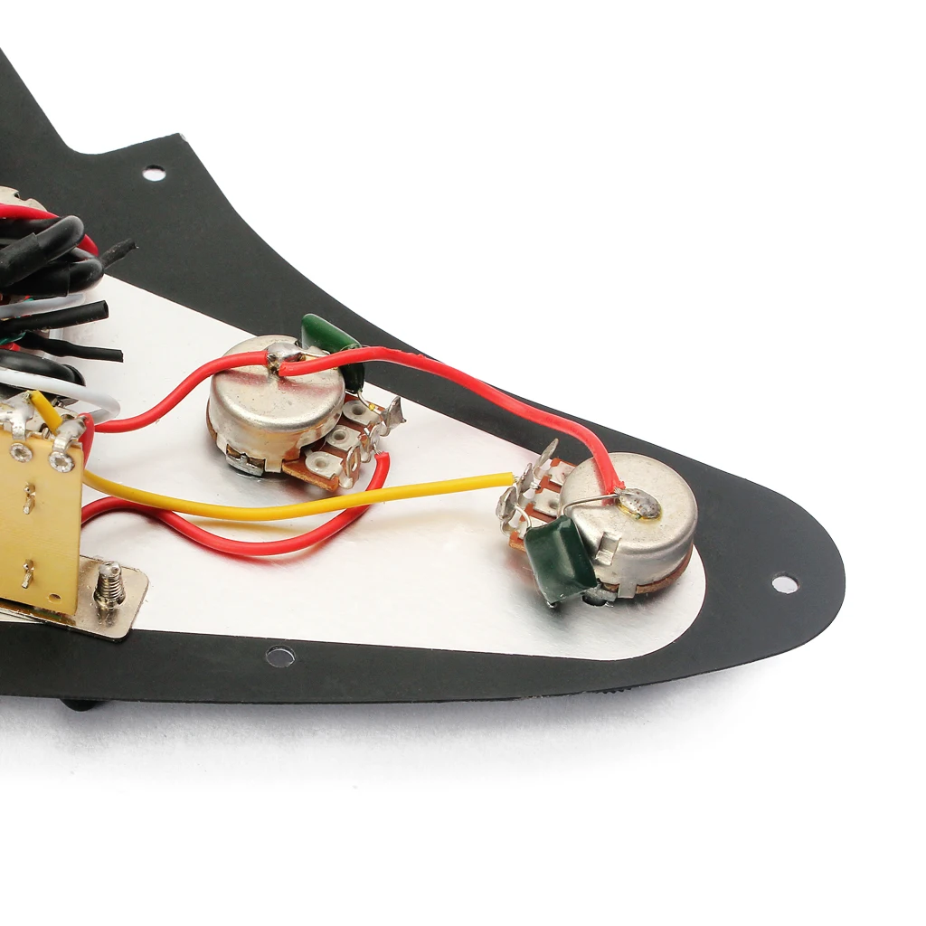 Electric Guitar Loaded Prewired Pickguard 3 Ply 11 Hole for Fender Stratocaster Parts Black | Спорт и развлечения