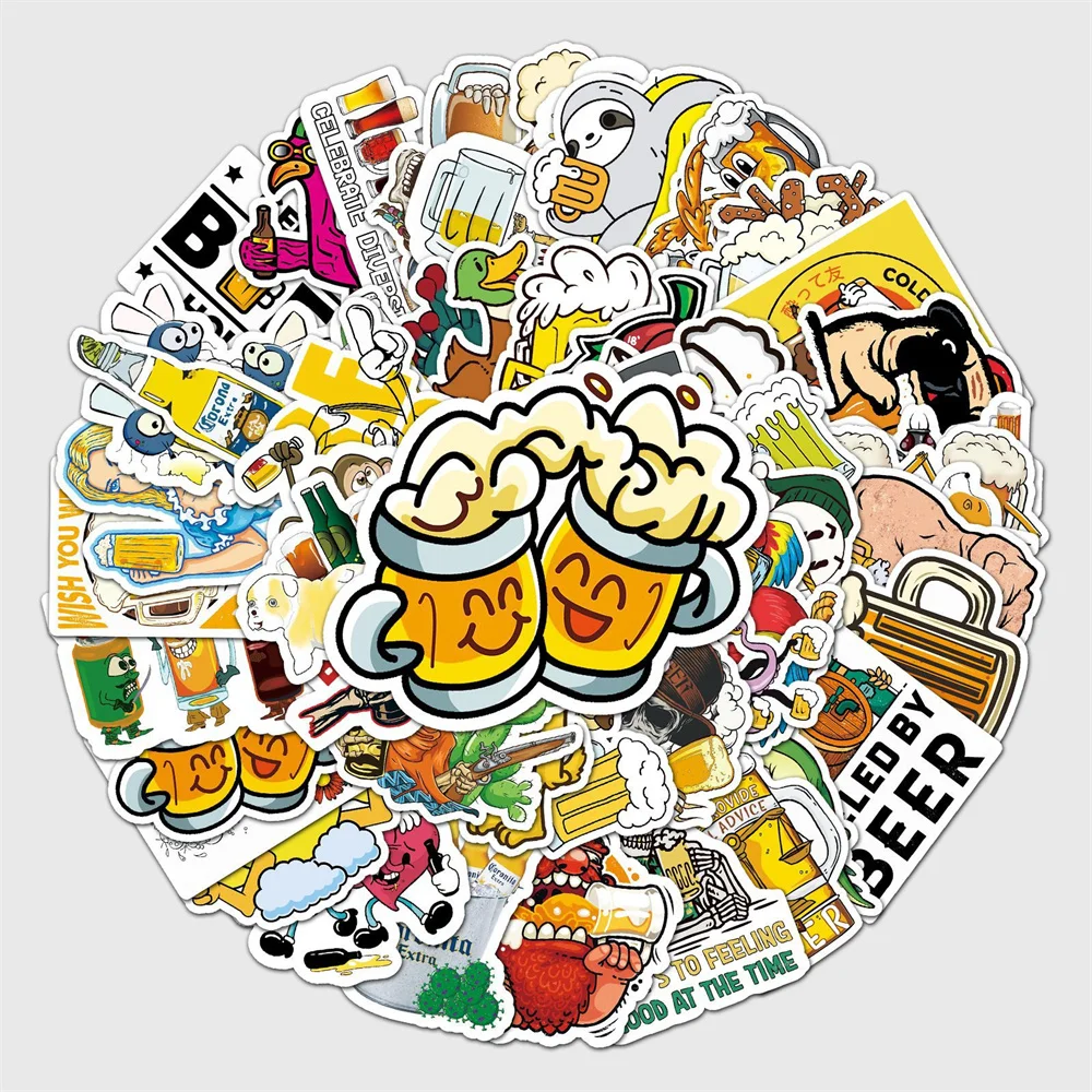 Pegatina de Graffiti para cerveza, pegatina de Graffiti personalizada DIY, cuenta de Skateboarder, taza de agua, pegatina para maleta, venta al por mayor, 10/30/50 Uds.-3