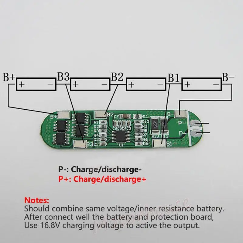 4S 6A 14 8 V литий-ионная 18650 батарея BMS блоки Защитная печатная плата для