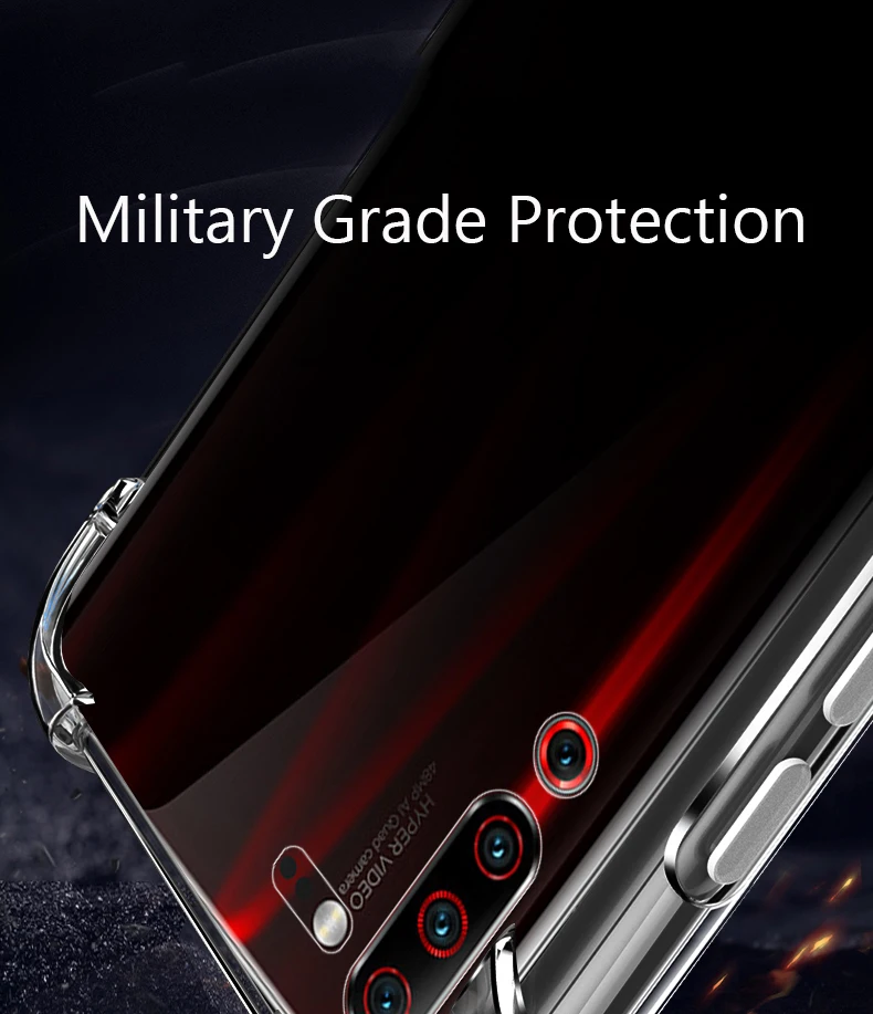 Роскошный противоударный прозрачный чехол-подушка безопасности для Lenovo Z6 Pro